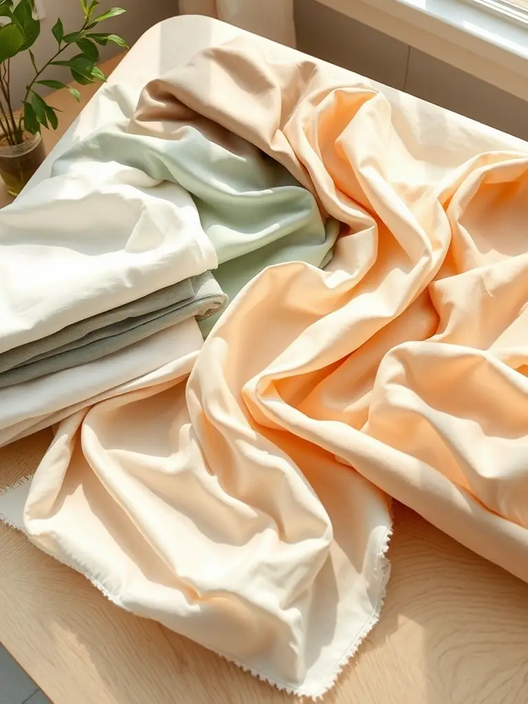 A diverse range of textile products neatly arranged, showcasing the variety and quality of materials sourced by PakTex.